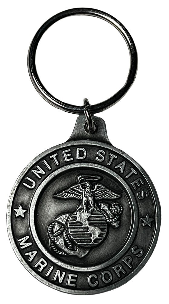 United States Marine Corps EGA St Michael Protect Me Keychain Key Chain Key Ring