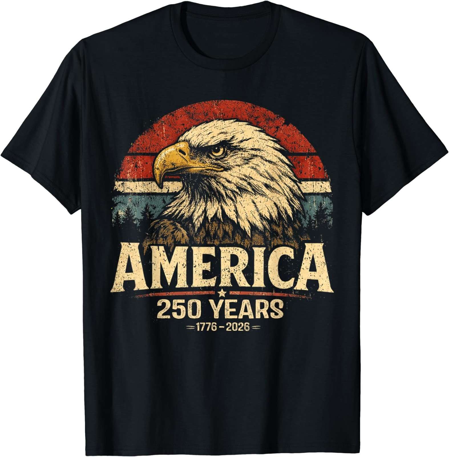 America Retro 250 Years 250th Anniversary USA 1776 2026 T-Shirt