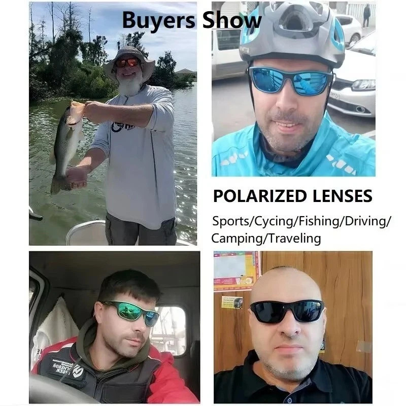 Polarized Sports Sunglasses UV400 Cycling Fishing Driving Men Women Outdoor