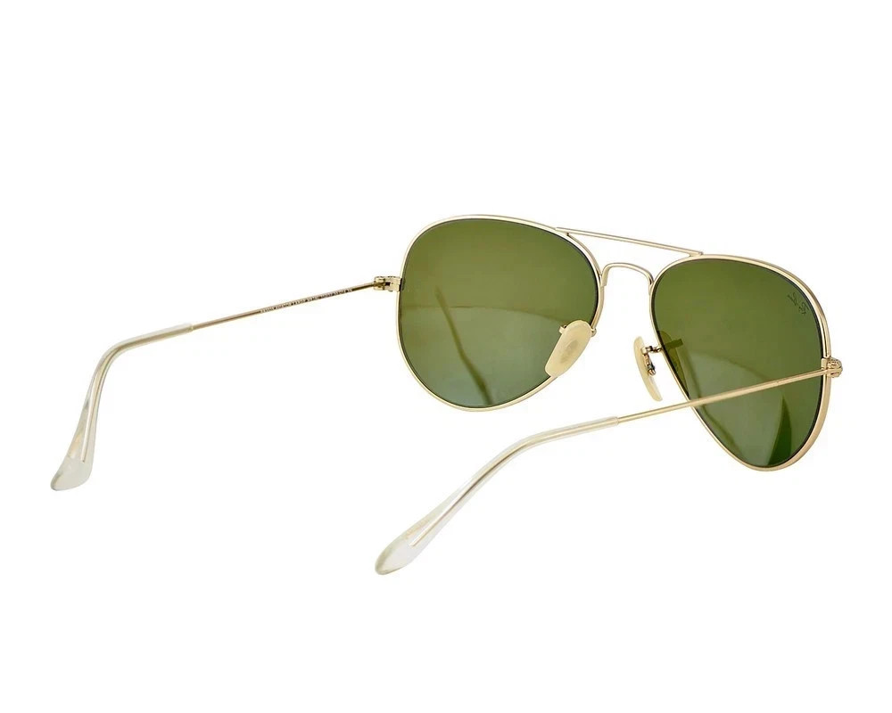 Ray-Ban Sunglasses RB3025 Aviator Flash Gold Frame Blue Flash Lens 55mm Unisex
