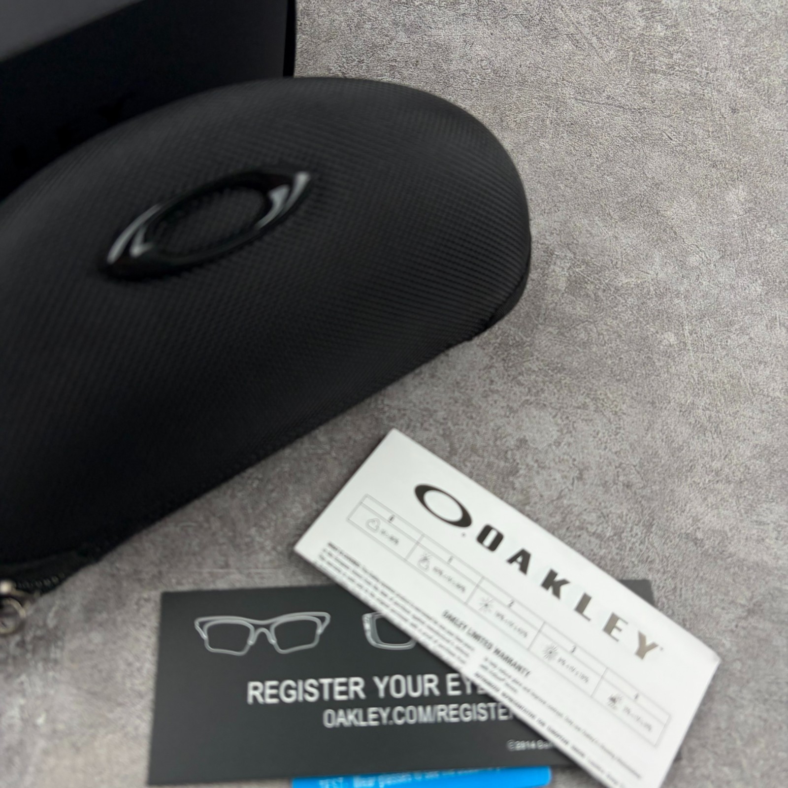 Oakley Holbrook Clear Frame Sapphire Iridium Polarized Sunglasses