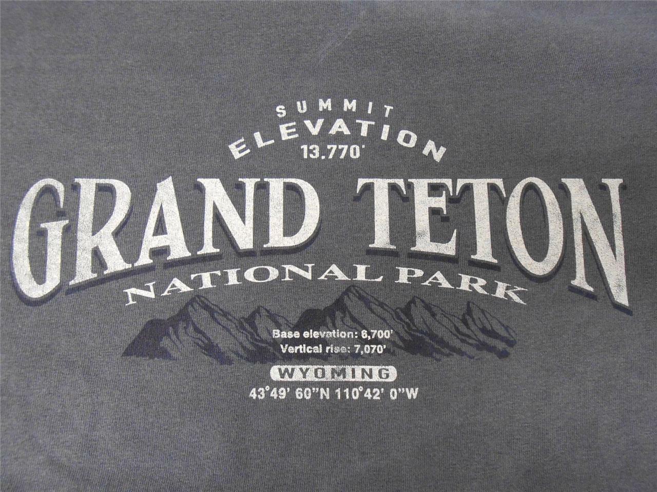NEW Grand Teton National Park WY Wyoming Adult Mens Size S Small Shirt