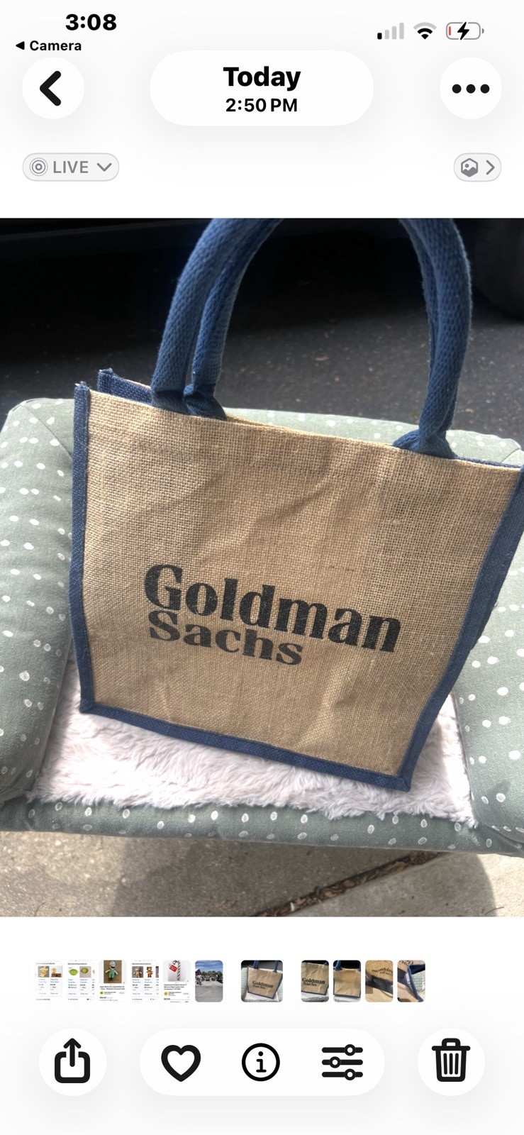 Rate Goldman Sachs Canvas Tote Bag