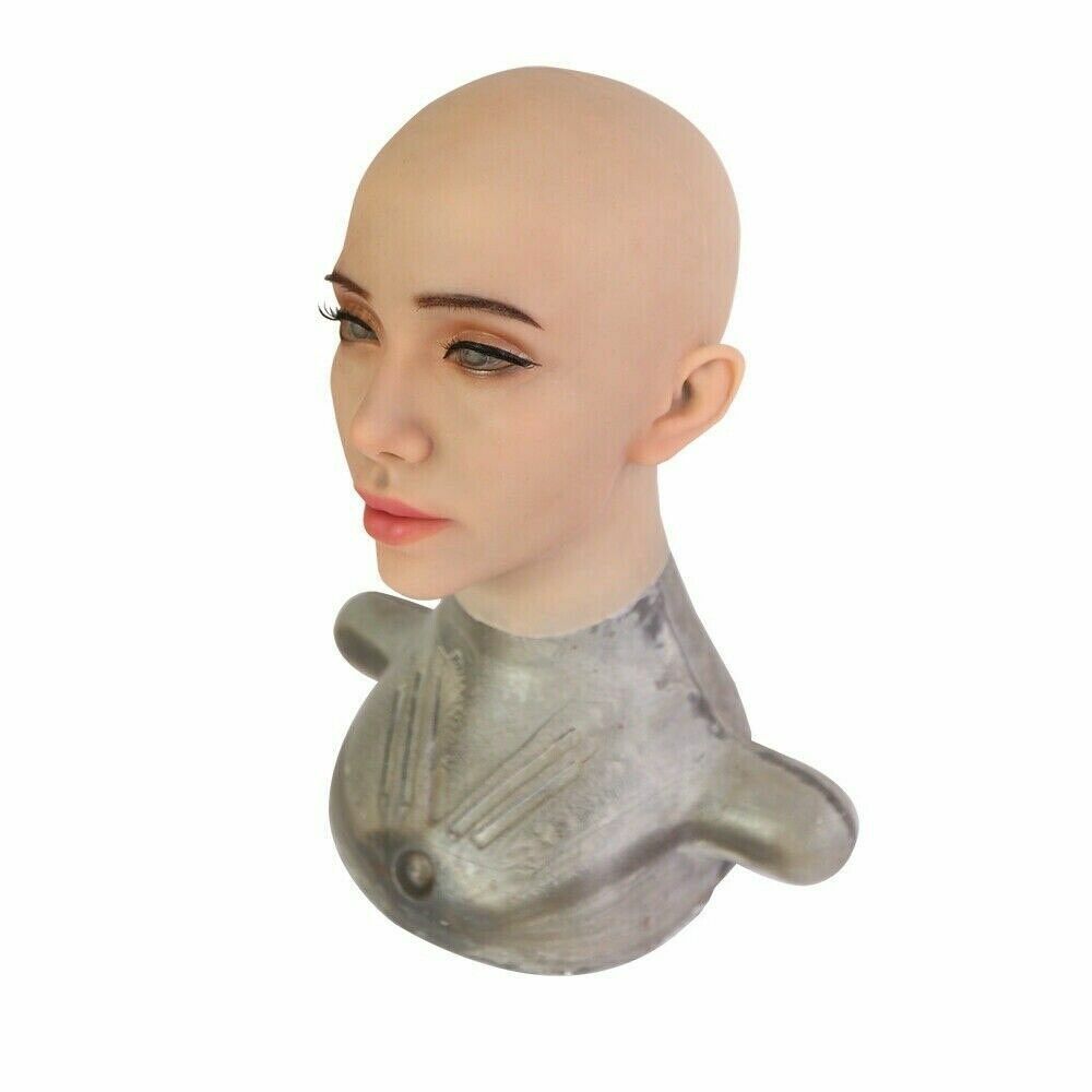 Dokier Realistic Silicone Female Mask Full Head Face Masks Cosplay Crossdresser