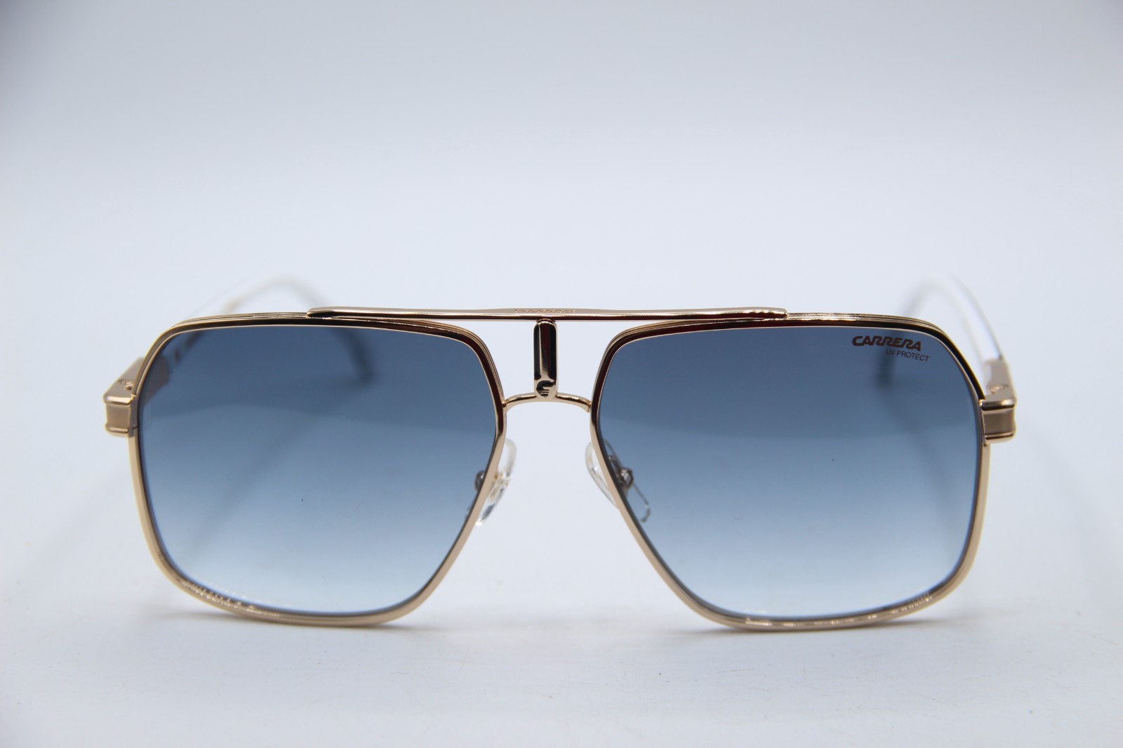 NEW CARRERA 1055/S J5G08 GOLD WHITE BLACK GRADIENT AUTHENTIC SUNGLASSES 62-15