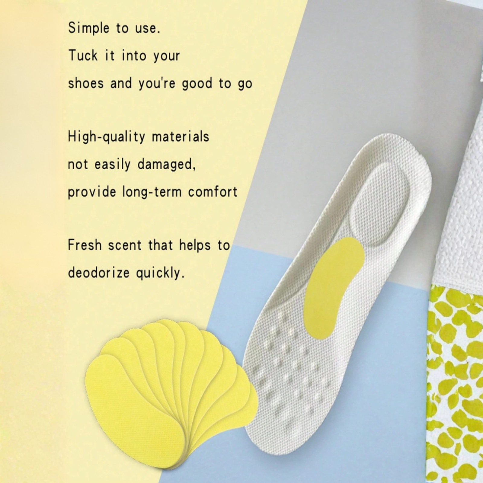 10~50pcs Disposable Shoe Deodorizing Fragrance Stickers for Sneaker Odor Remover