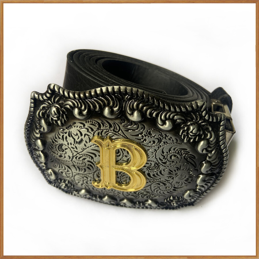 Initial Letter A to Z Western Cowboy Rodeo Belt Buckle USA Seller Free Shipping