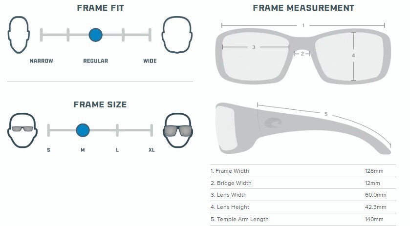 Costa Del Mar Rinconcito Gradient Blue Frame/gray Polarized Lenses