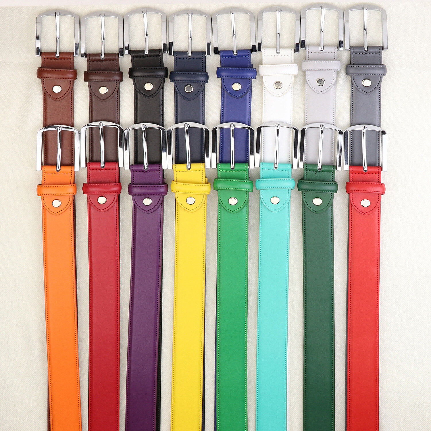 Falari Men Genuine Leather Golf Dress Belt Multiple Colors 9028