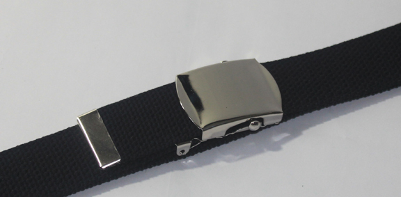 NEW ADJUSTABLE 56″ INCH ASSORTED CANVAS MILITARY WEB UNIFORM BELT CHROME BUCKLE