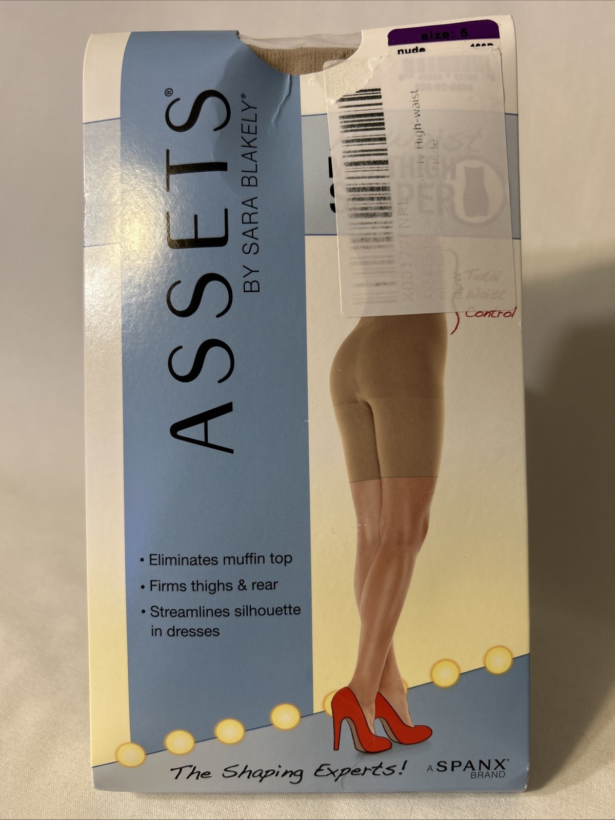 Shaper Size 5 Nude Hi-Waist Mid-Thigh Womens Assets By Sara Blakely Spanx