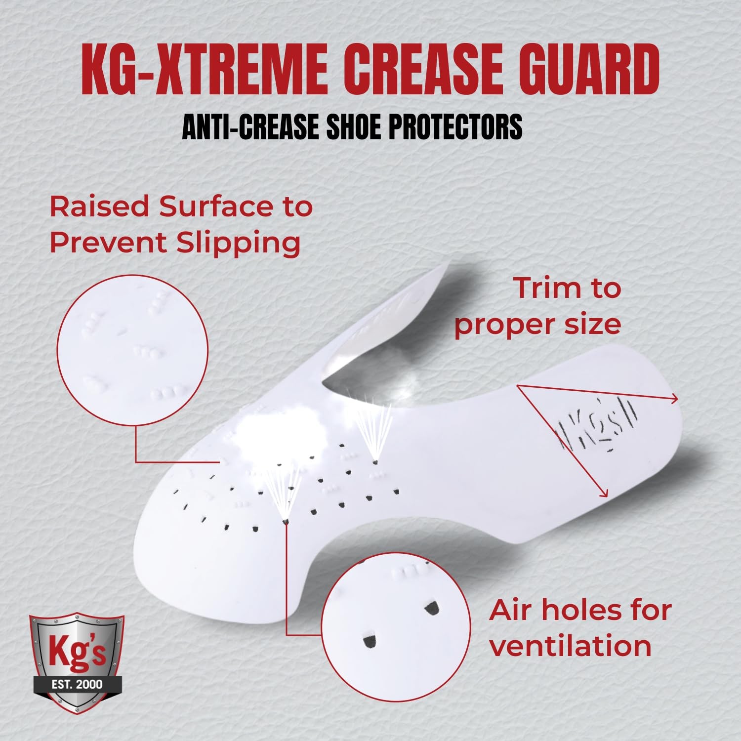 Kg’s Crease Guards – Anti Crease Shoe Protector Heavy Duty Shield Inserts for…