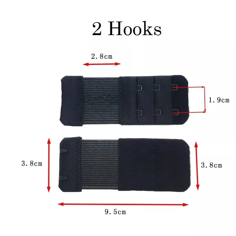 Bra Extender 3-Row (2/3/4 Hook) – Adjustable for Maternity Strapless & Tight Bra