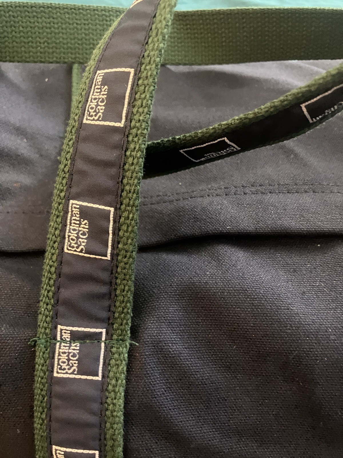 NEW Authentic 19” Goldman Sachs Duffle Banker Bag – Navy/Hunter Green S&B
