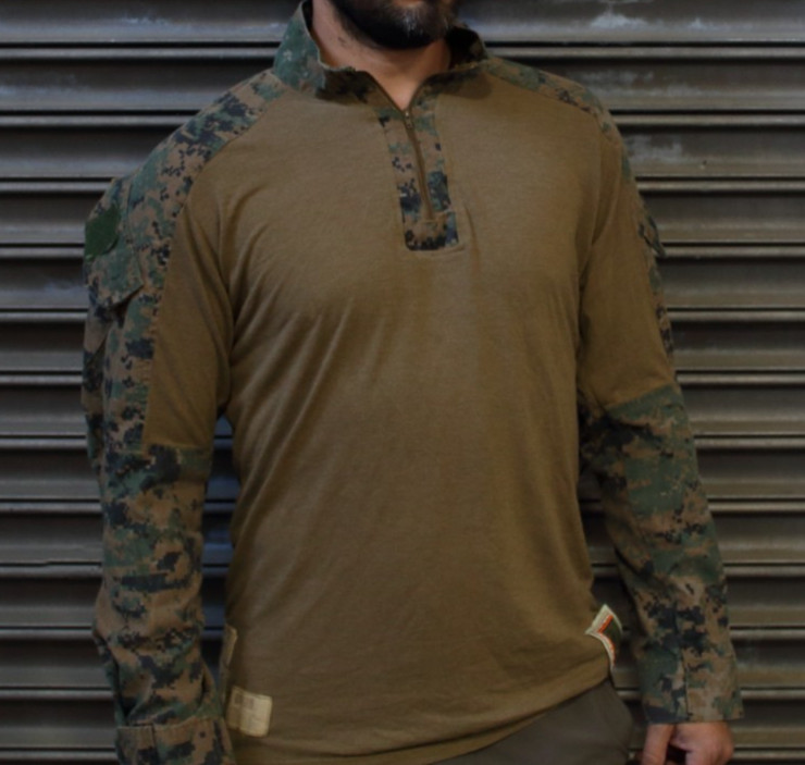 USMC Woodland MARPAT FROG Combat Shirt top