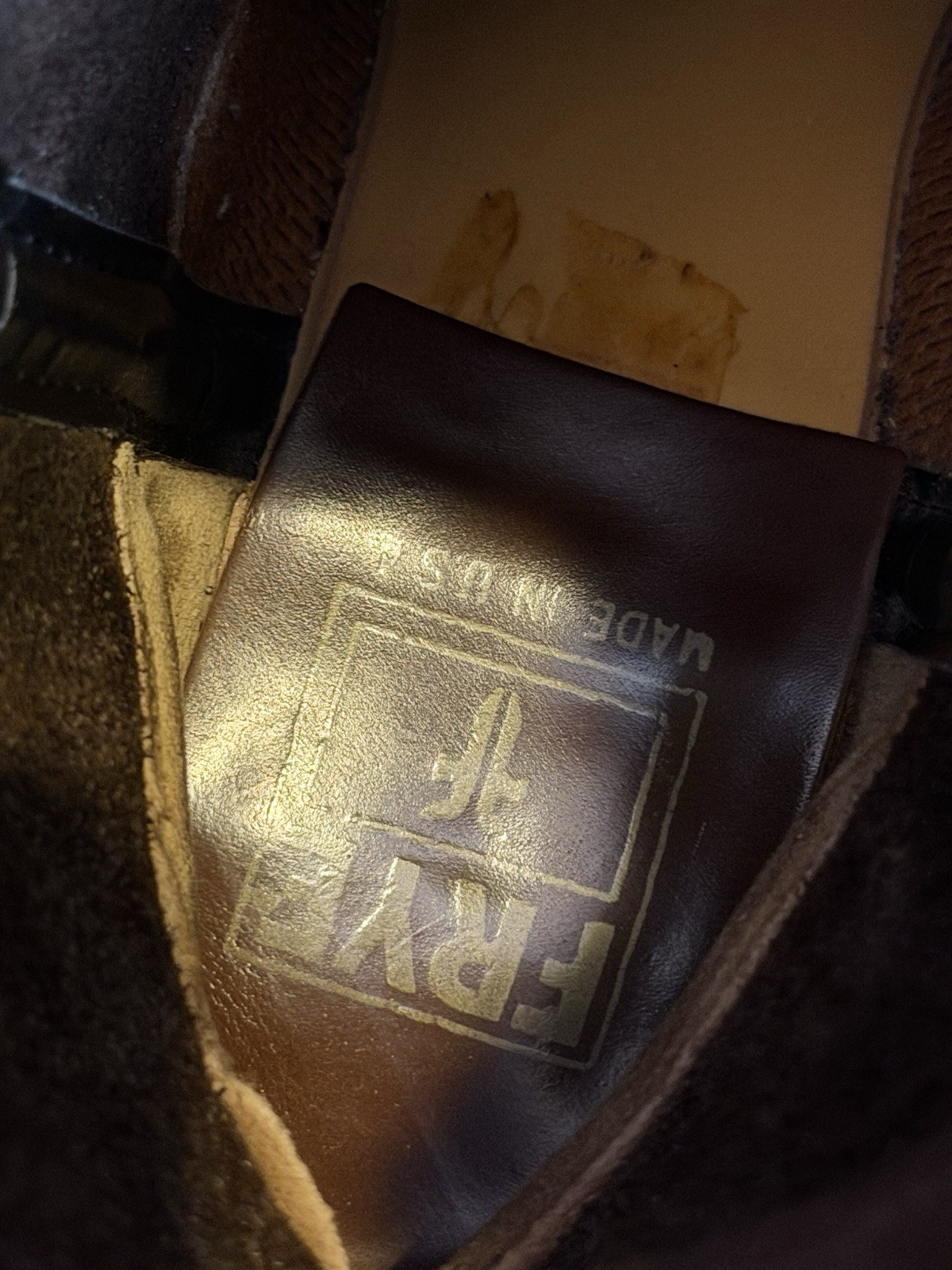 Frye Men’s 12R Harness Boots Size 8 M Brown Oil-tanned Leather 87350 Made In USA