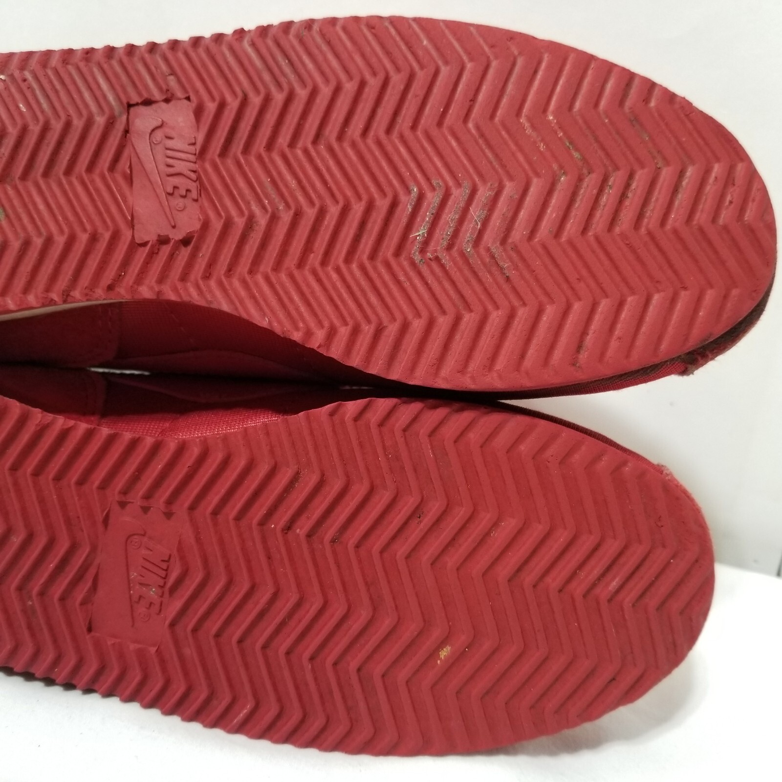 Vintage Nike Cortez Leather RED Suede Size 7.5 Republic Of Korea