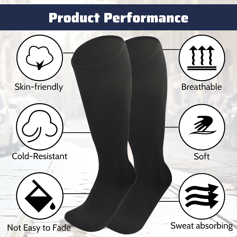 Over Knee High Sports Socks Men Long Athletic Sports Football Soccer Baseball
