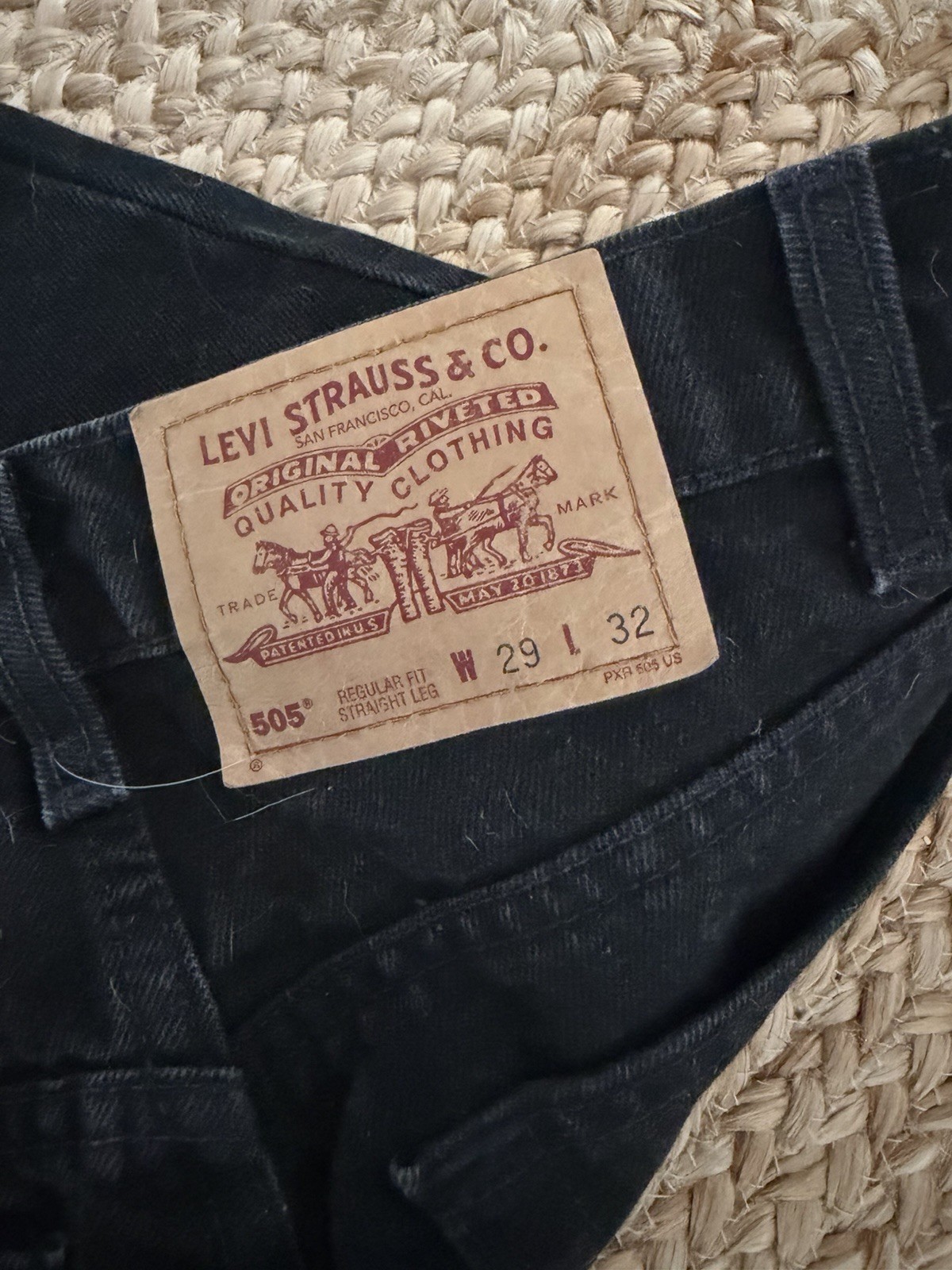 Levi’s Vintage 505 Jeans – Black, 29Wx32L