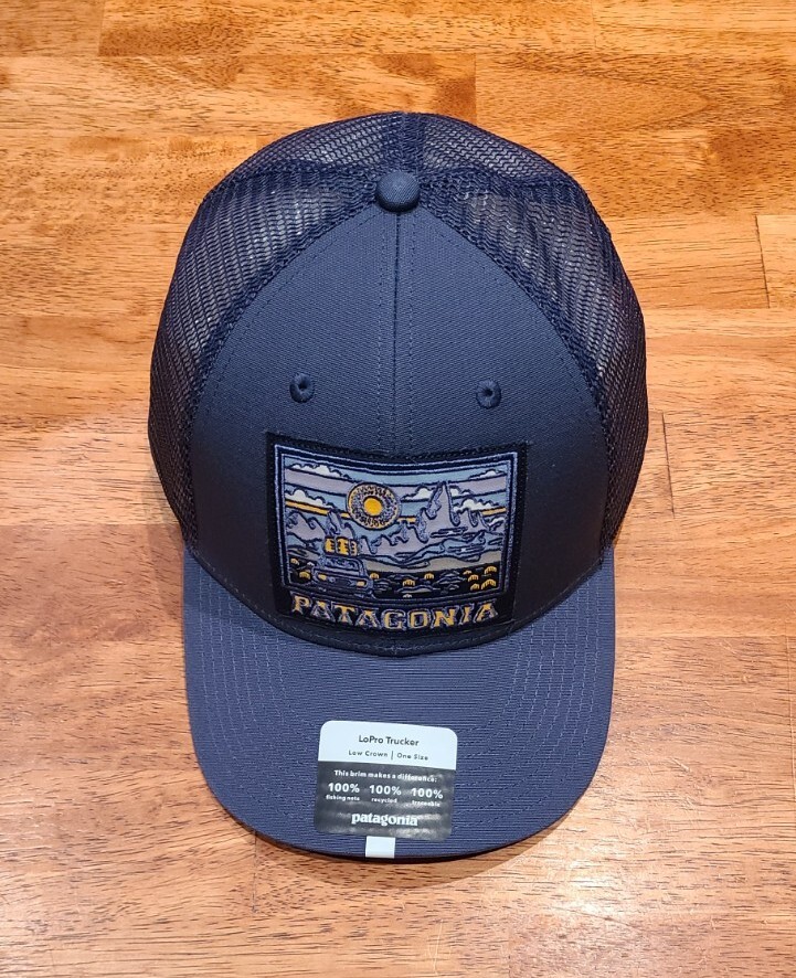 New! Patagonia Summit Road LoPro Trucker Hat Dolomite Blue Snapback Unisex