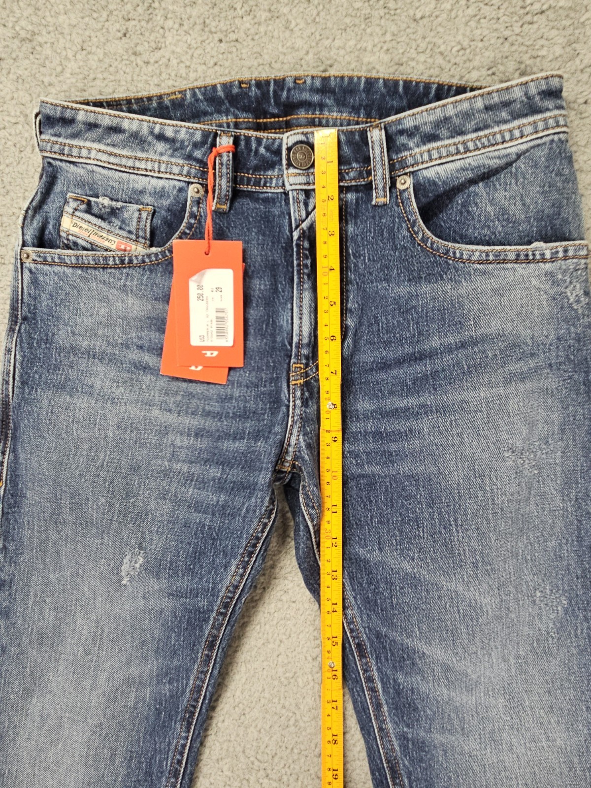 Diesel Thommer R Jeans Men’s 29×32 Slim Skinny Stretch Blue Denim NWT $250