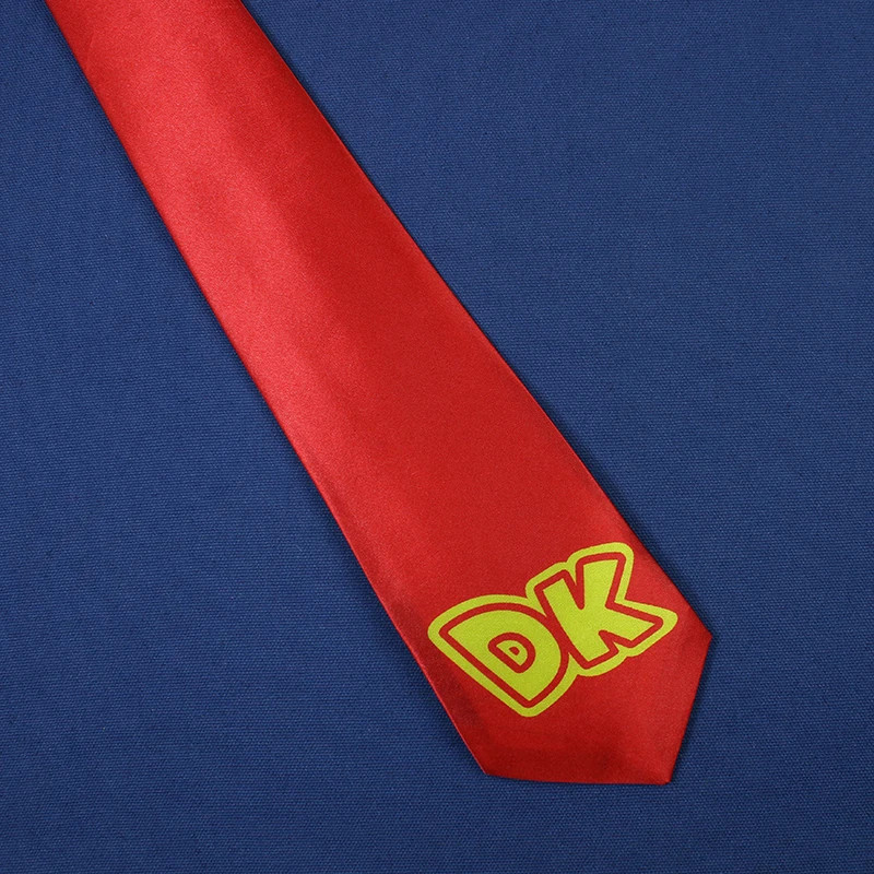 Cos Donkey Neck tie Kong Cosplay Neckband Costume Accessories Movie Peach Red