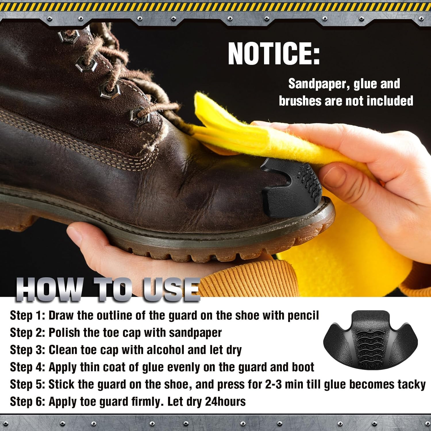 Boot Toe Protectors Boot Guards Work Protector Work Toe Cover for Camping Climbi