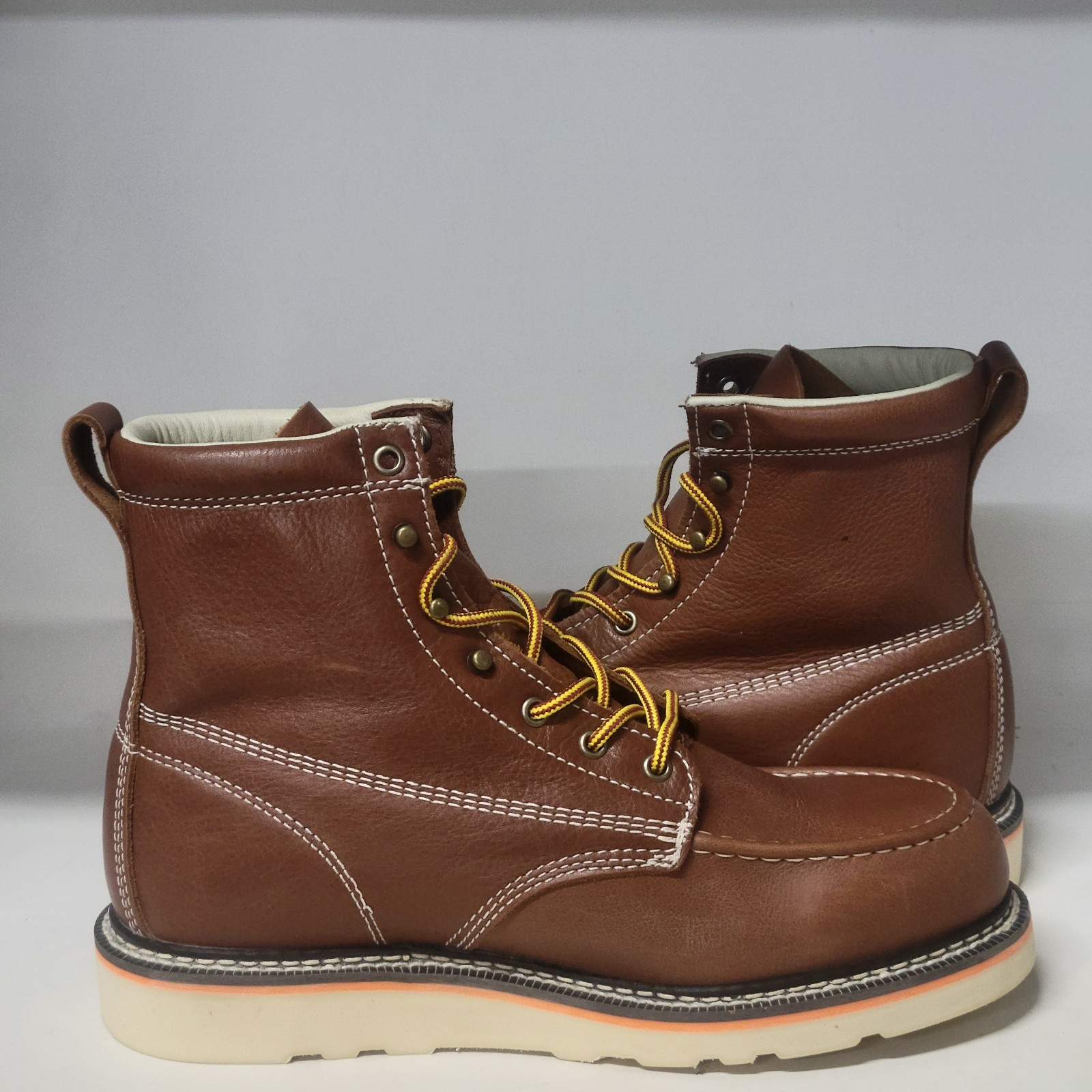 Duradero 6″ Moc Wedge Soft Toe Boot Rust Mens Size 10.5M