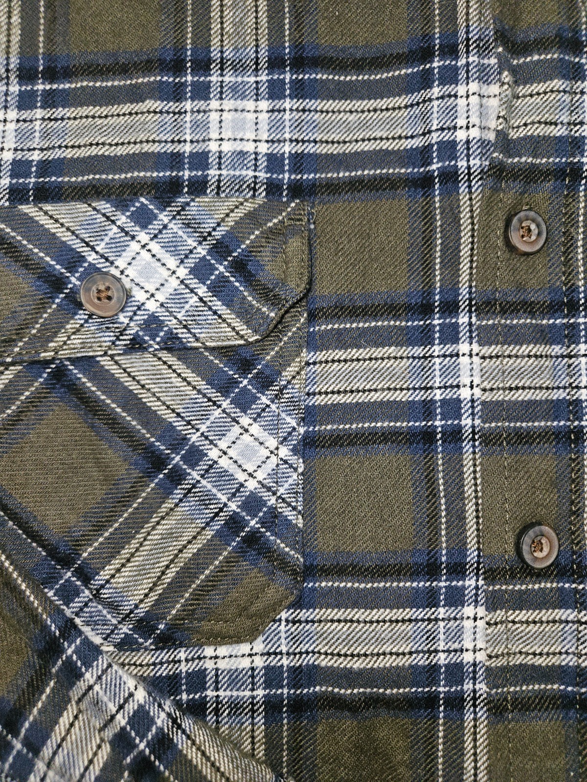 GENUINE JACHS MFG HERITAGE HEAVY COTTON FLANNEL GREEN PLAID MEN’S XL PO EXC.