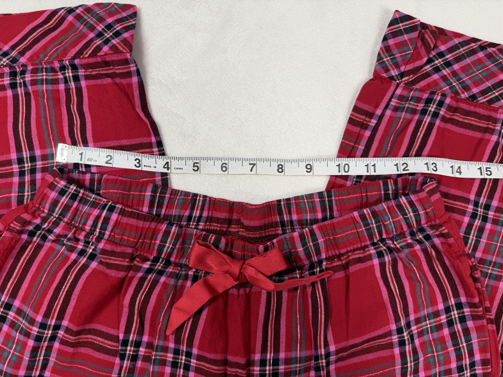 Victoria’s Secret: red and pink flannel pajama pants women’s size S