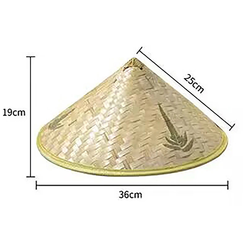 Chinese Retro Bamboo Rattan Fisherman Hat Handmade Weave Straw Bucket Hat Touris