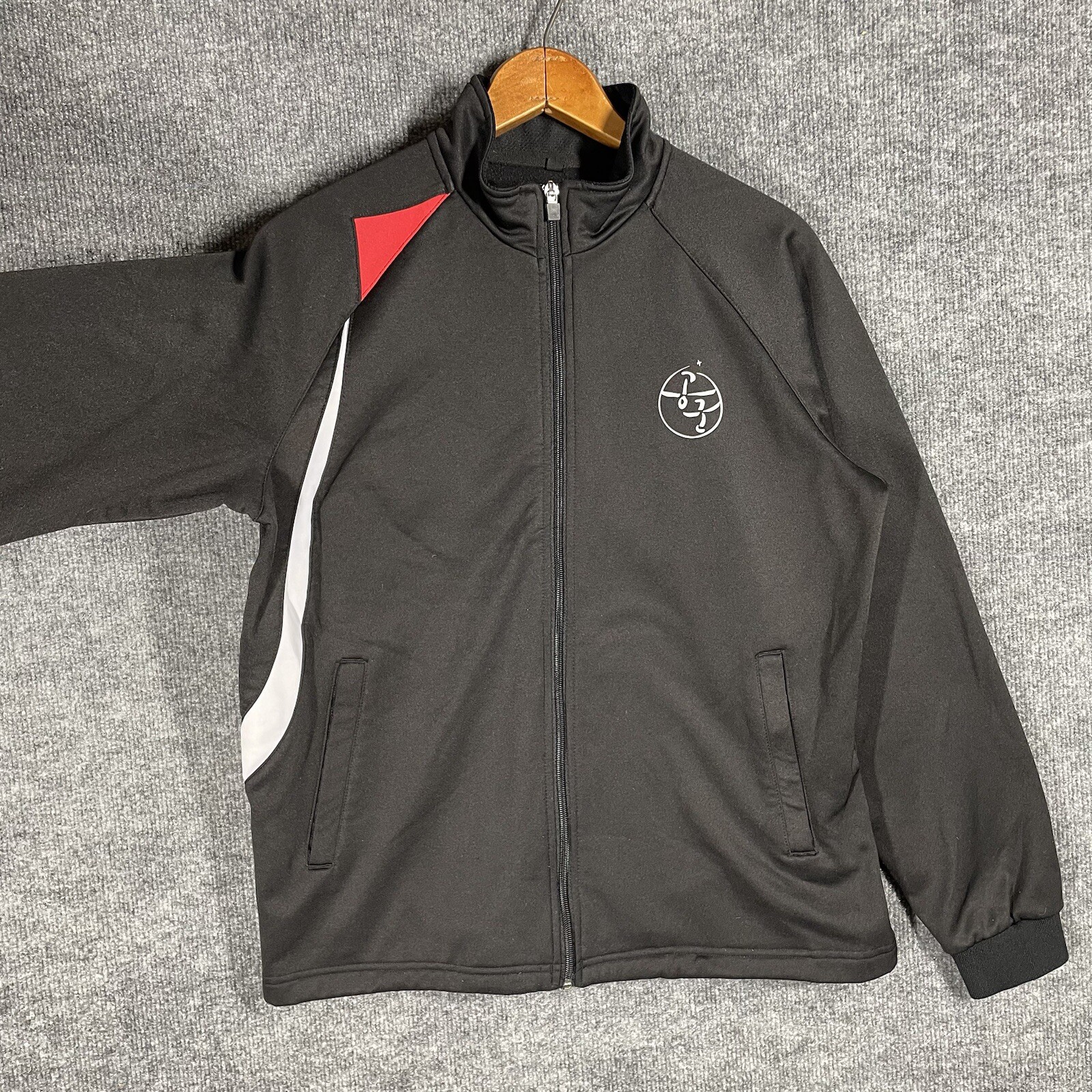 VINTAGE Republic of Korea Air Force Sweatshirt Jacket Medium South ROKAF Zip