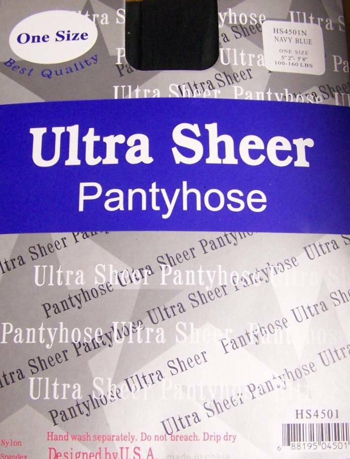 Lot Of 5 Pack–Ultra Sheer Pantyhose One Size Queen Size Stocking Nylon
