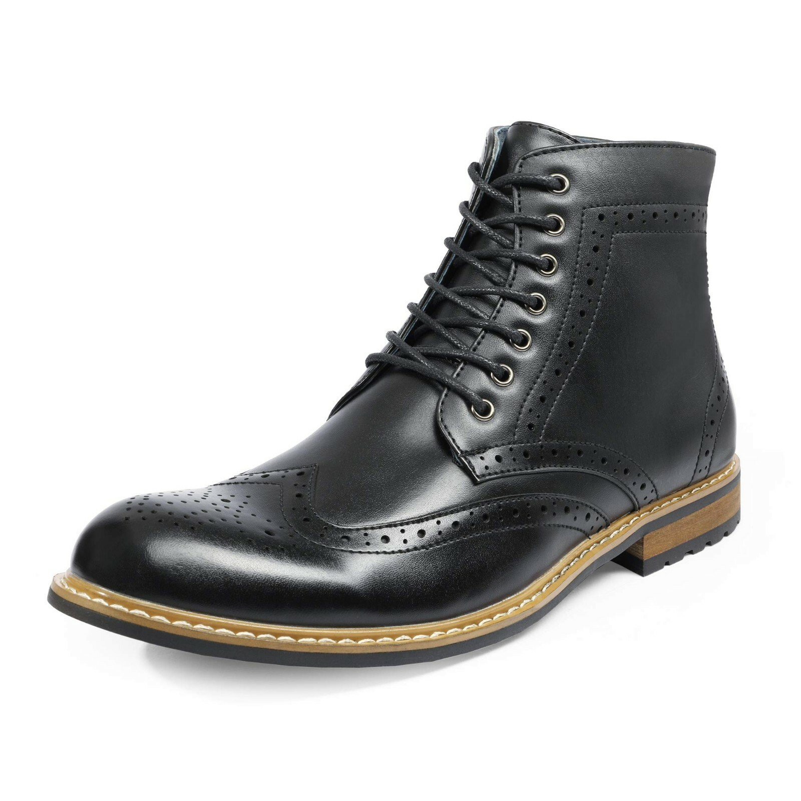 Men Ankle Motorcycle Boots Oxford Chukka Boots Side Zipper Shoes