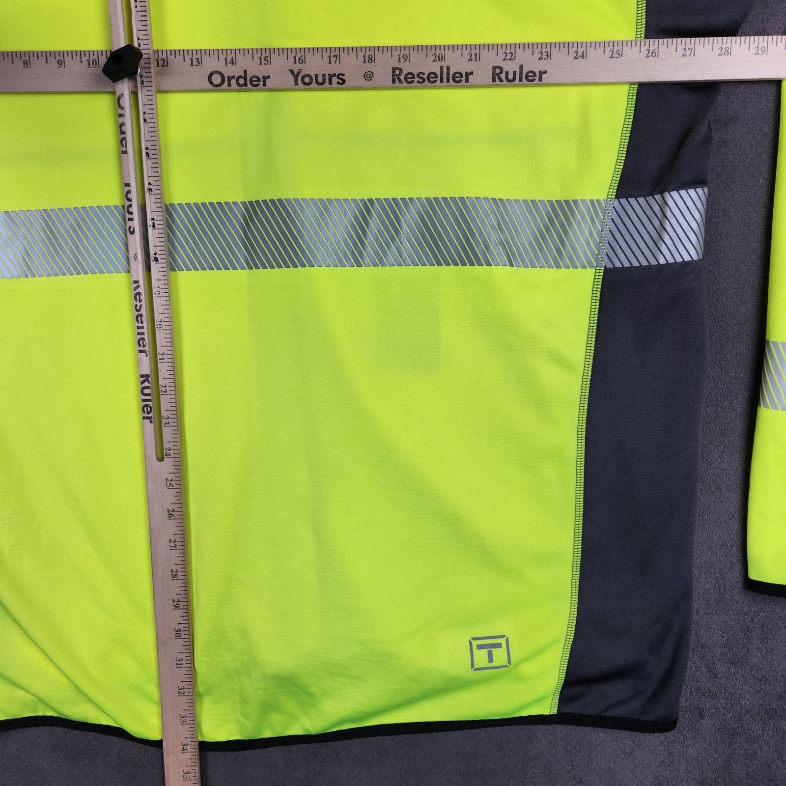 Truewerk T2 Fleece Werkhoody Mens 3XL Hi-Vis Yellow Gray Reflective Full Zip NEW