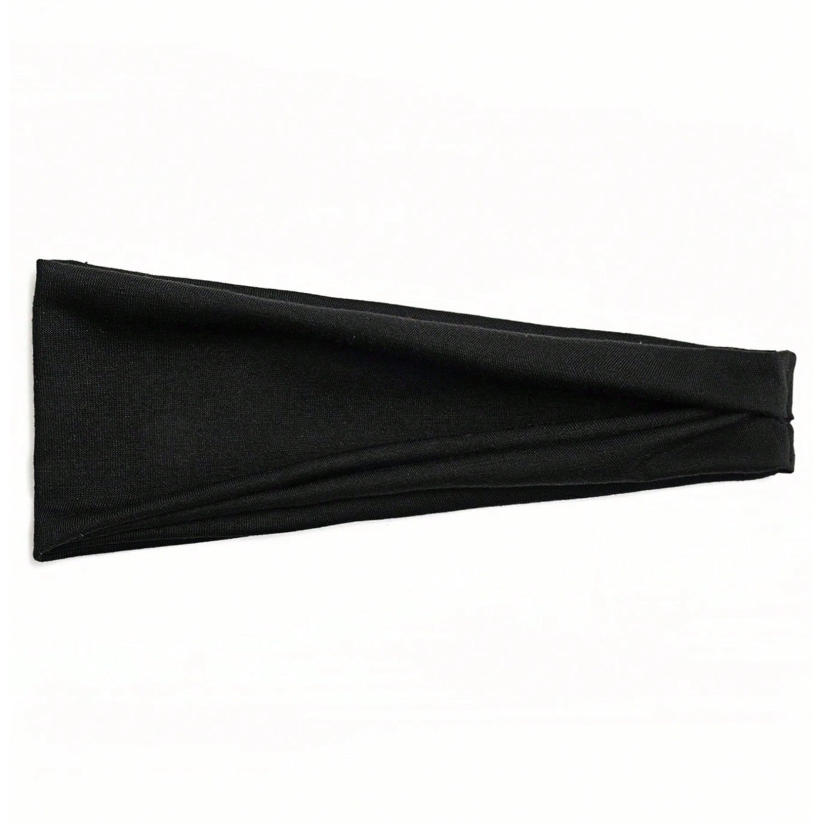 1pc Japanese Style Black Headband Stretchy Sports Casual Wear Hair Band For Men