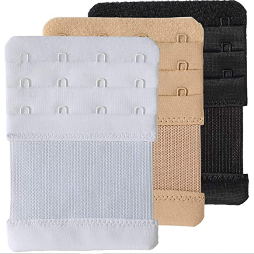 Bra Extender 3-Row (2/3/4 Hook) – Adjustable for Maternity Strapless & Tight Bra