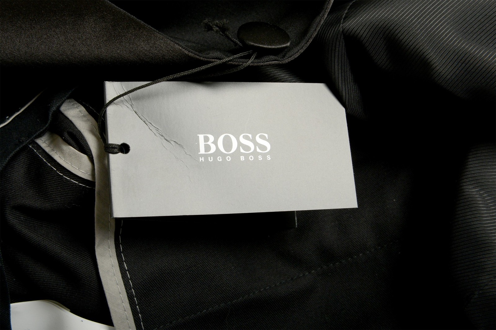 Hugo Boss Men’s “The Stars75/Glamour3” Black Tuxedo 100% Wool Suit US 40L IT 50L