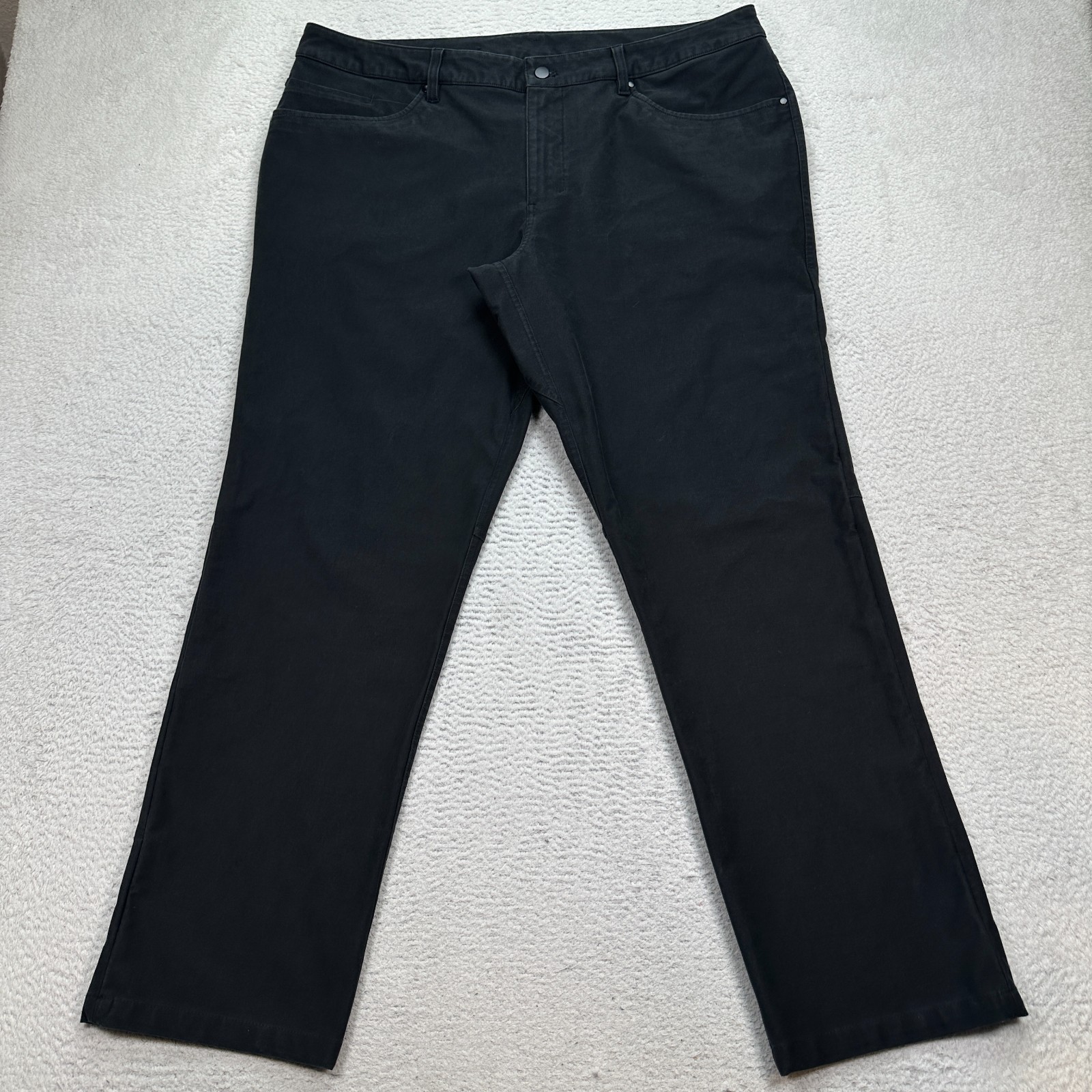Lululemon 40 x 30 Black Slim Fit Abrasion-Resistant Utilitech ABC Pants LM5ABMS