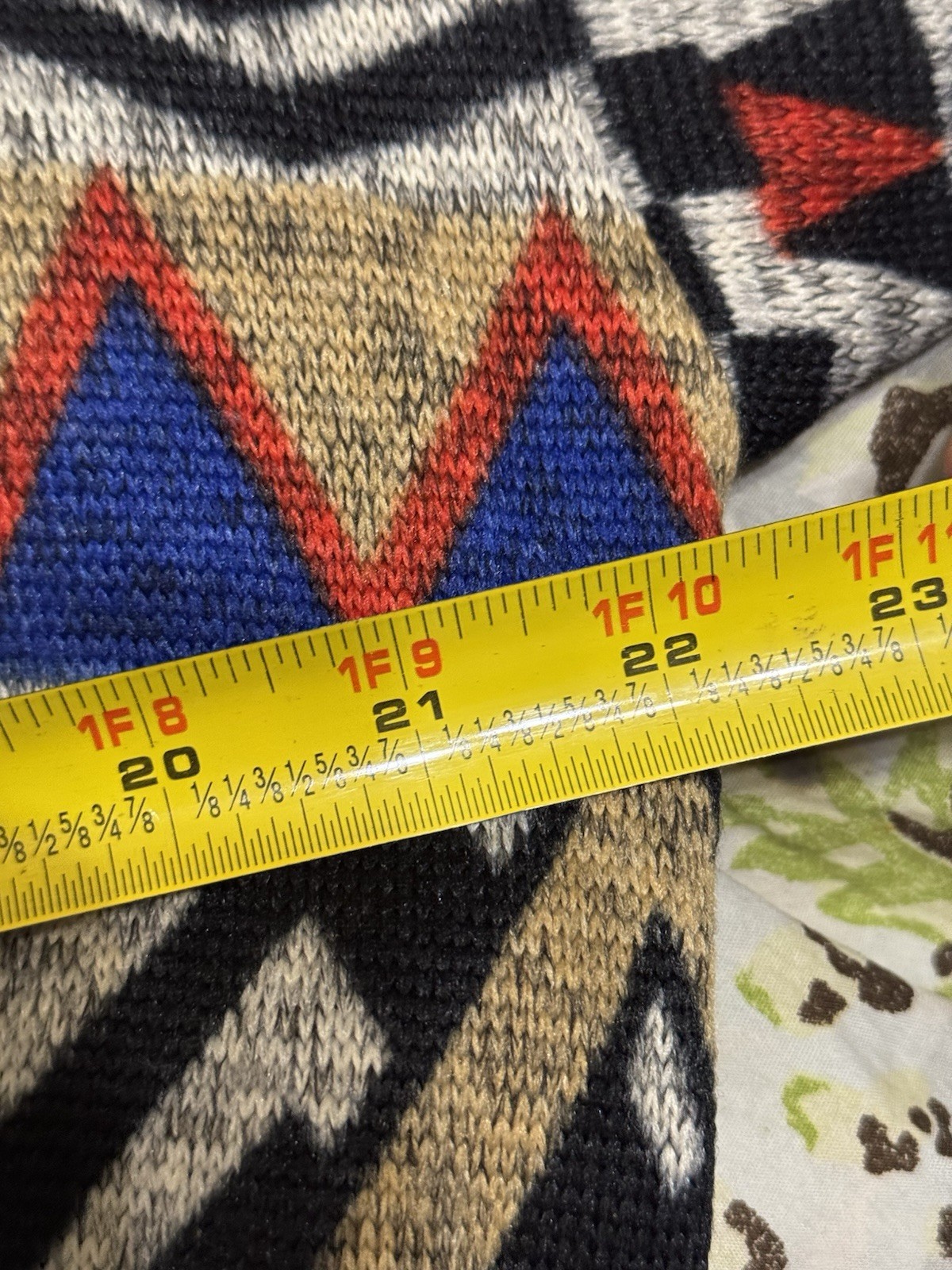 Soft Zaful Size M Colorful Geometric Cropped Pullover Polyester Fiber