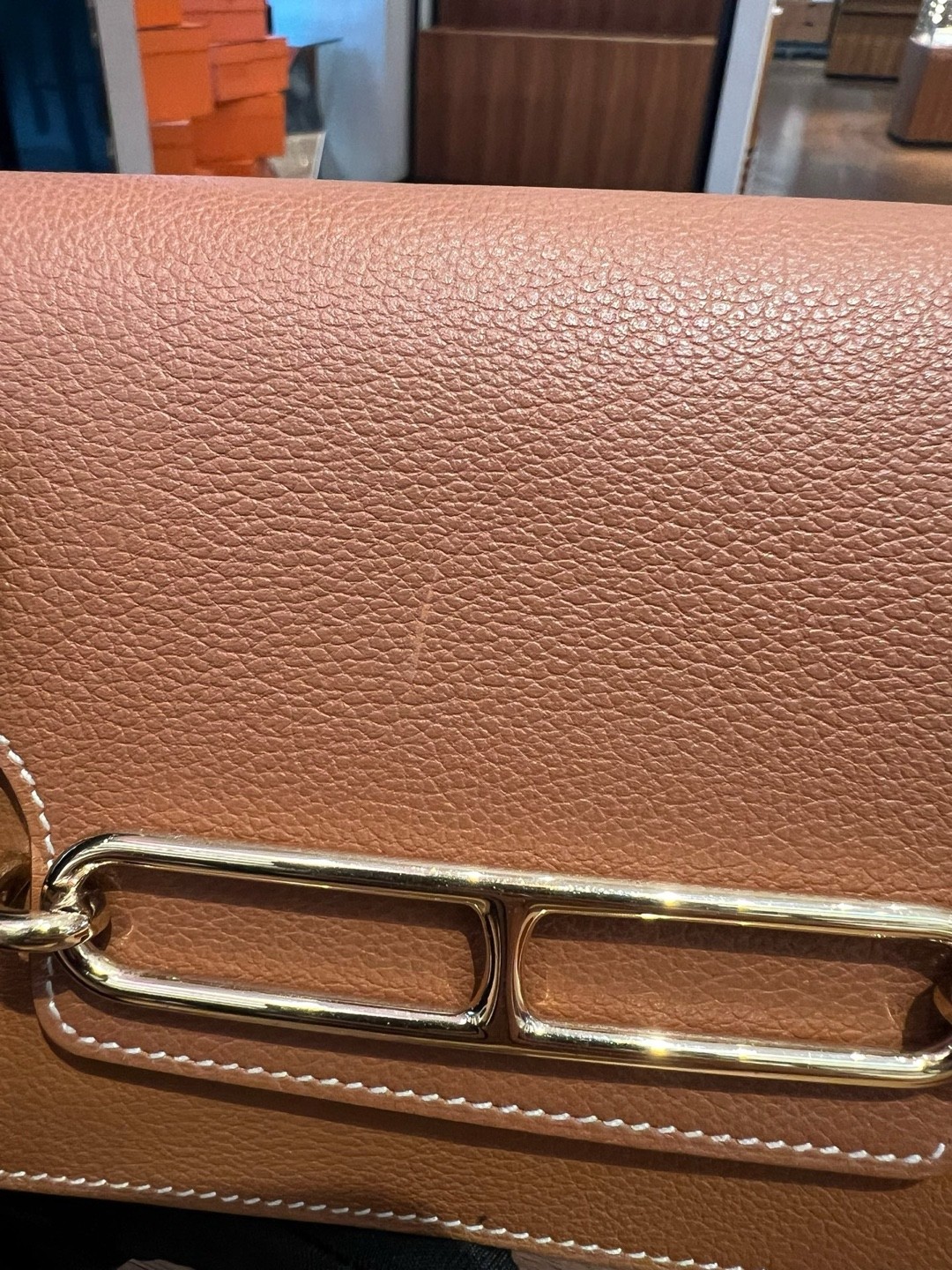Hermes Pre-Owned Authentic Roulis Luxury Handbag H082053CP37 12.5*11cm