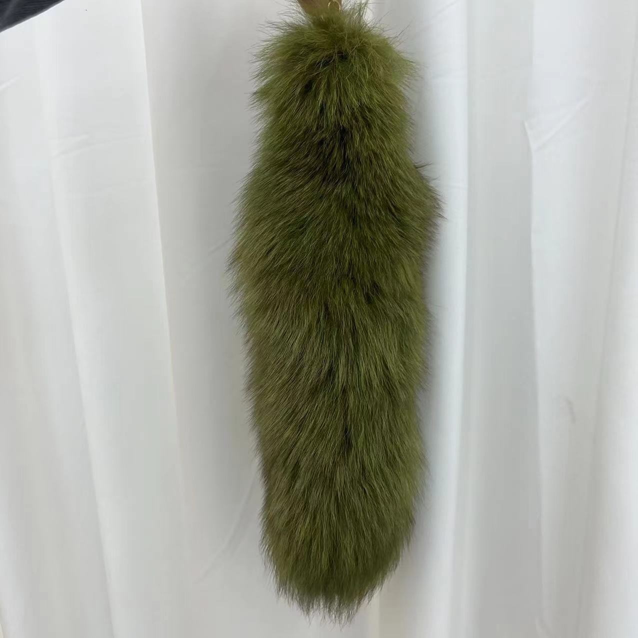 Wholesale 2/5/10pcs-16″-18″ Real Fox Fur Tail Bag Charm Pendant Cosplay Toys