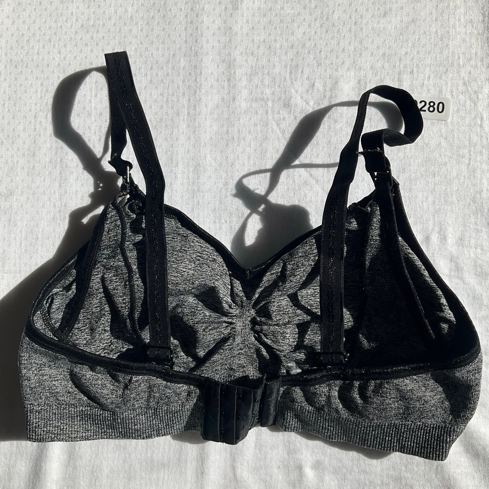 Bralette Nursing Bra size XL, Gray, 90%Nylon 10%Spandex