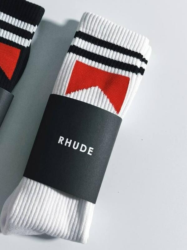 33Style High Quality Men Women RHUDE Leisure Middle Tube 100% Cotton Socks Gift