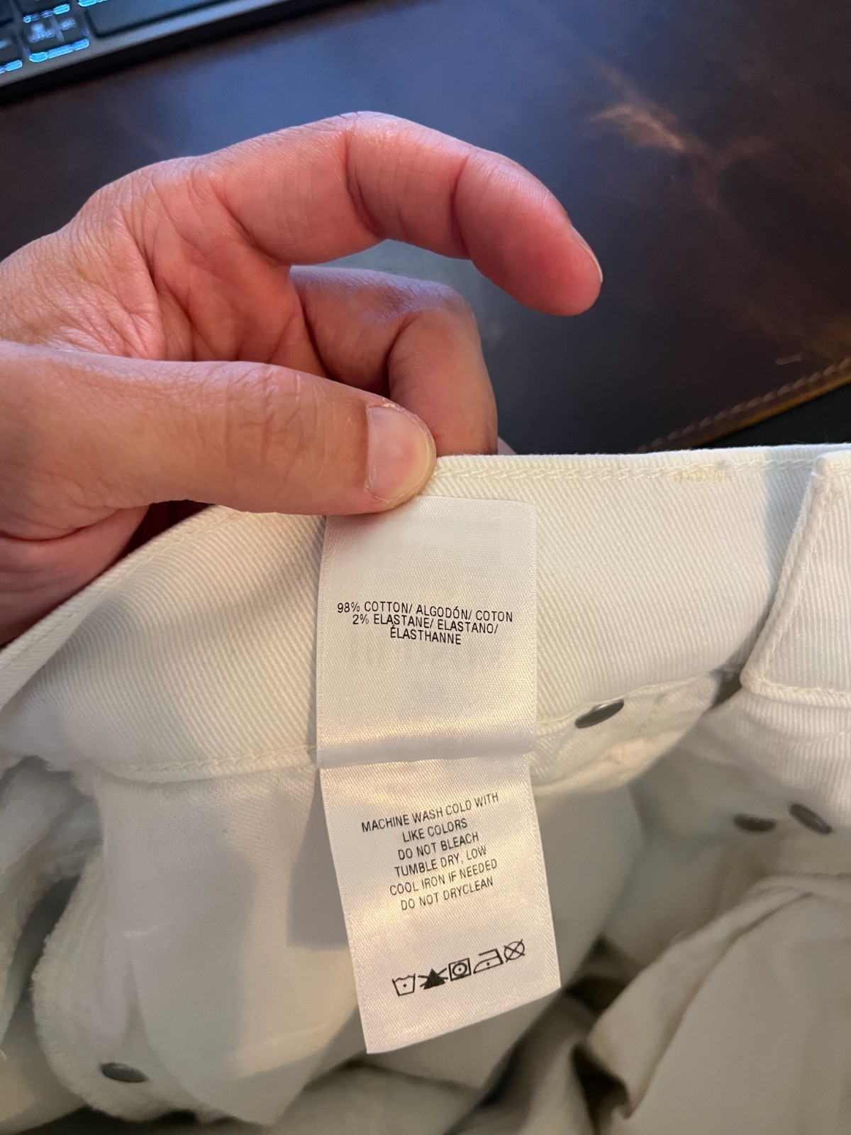 Hudson Blinder Biker Moto Skinny Jeans Men’s Size 29X32 Off White Button Fly