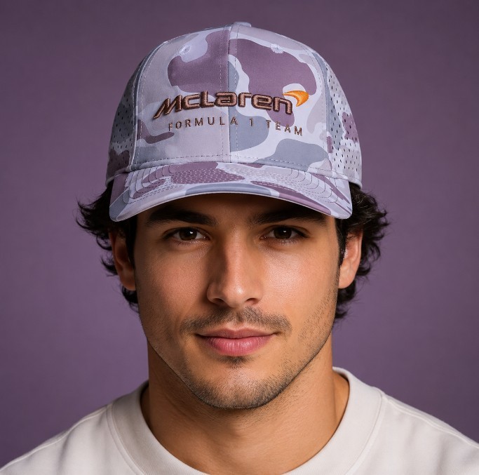 McLaren F 1 Team Pro-Model Multi-Color CAMO Performance Cap. Sturdy 6-Panel.