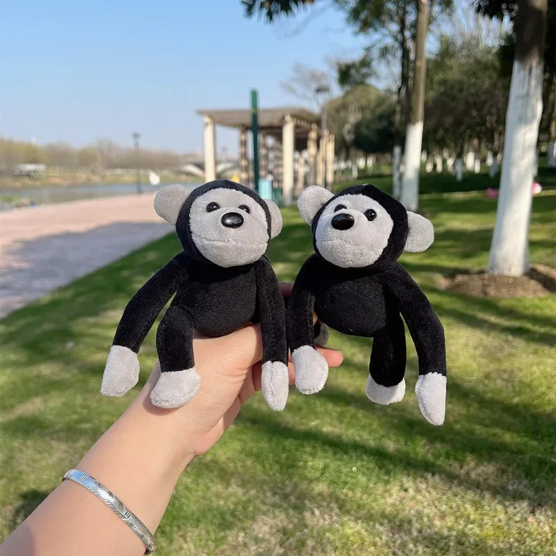 11cm Cute Gorilla Plush Keychain Soft Stuffed Animal Keyring Bag Pendant Charm G