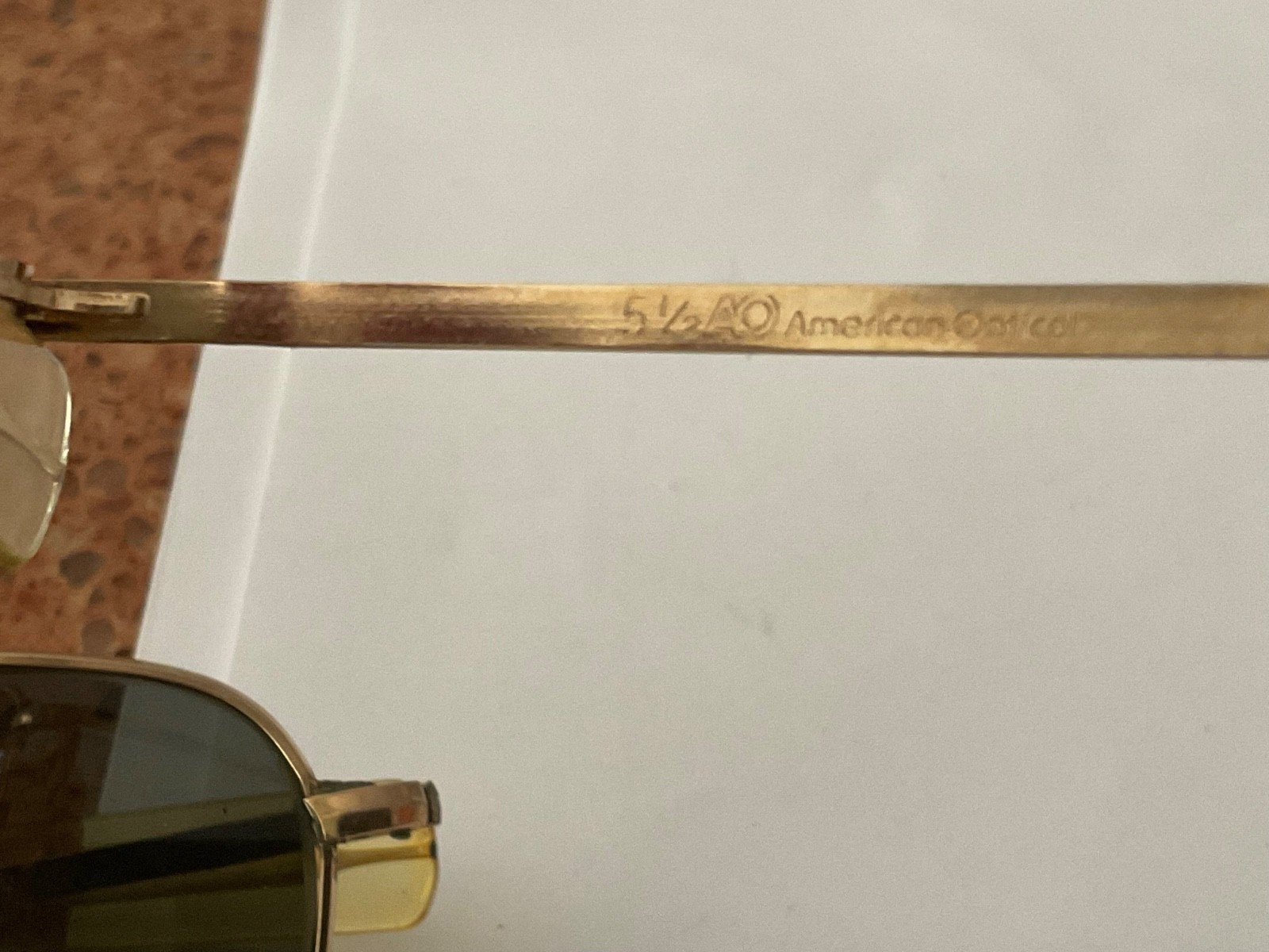 AO Original Pilot Unisex Sunglasses -2 Calobar Green/Gold and one clear
