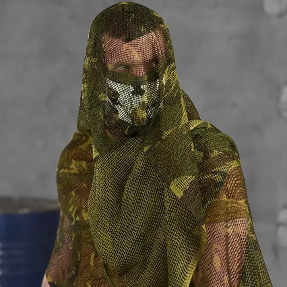 Multifunctional camouflage Scarf – Mesh made of durable cartoon fabric, size💛💙