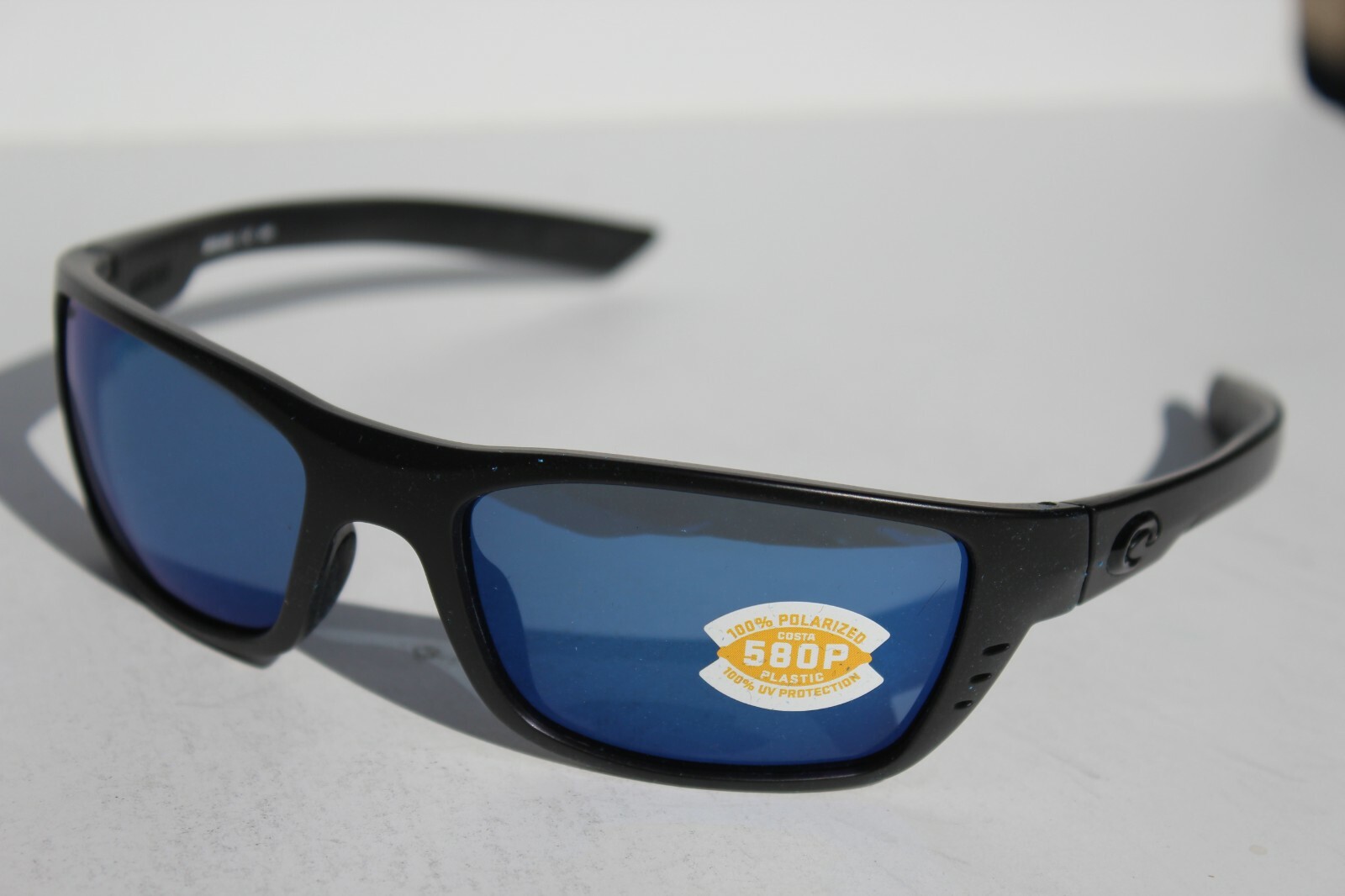 COSTA DEL MAR Whitetip POLARIZED Sunglasses Blackout/Blue Mirror 580P NEW